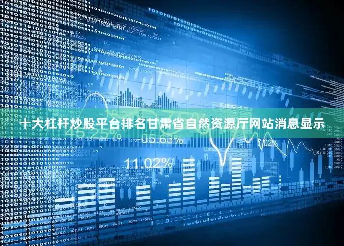 十大杠杆炒股平台排名甘肃省自然资源厅网站消息显示
